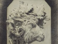 L'ariete  Carboncino - 54 x 44